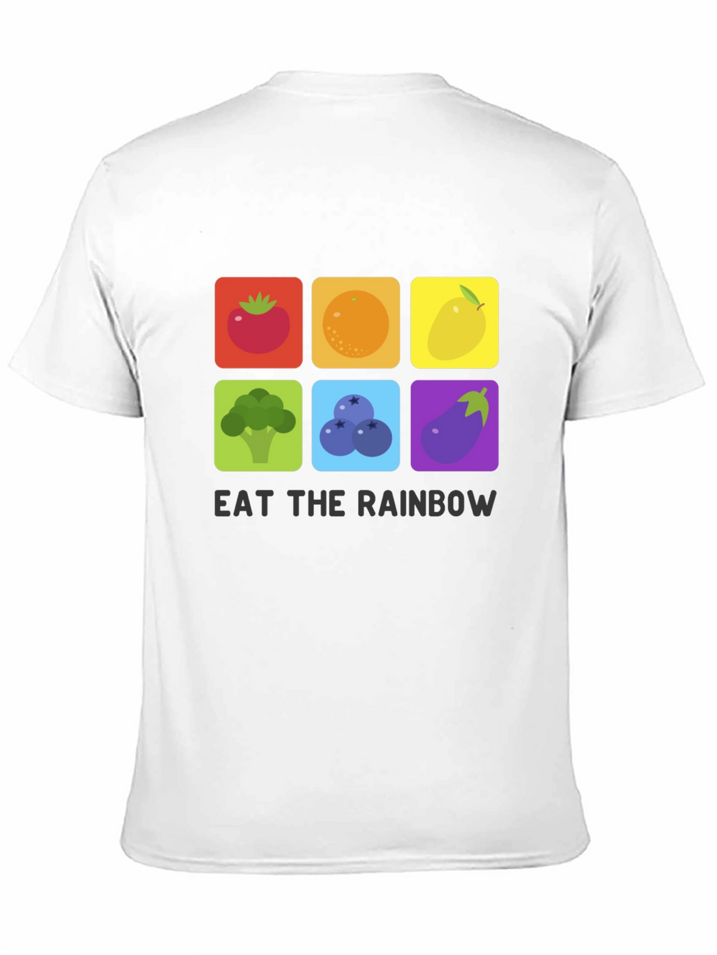 Eat The Rainbow T-Shirt Graphic Vegan Tee