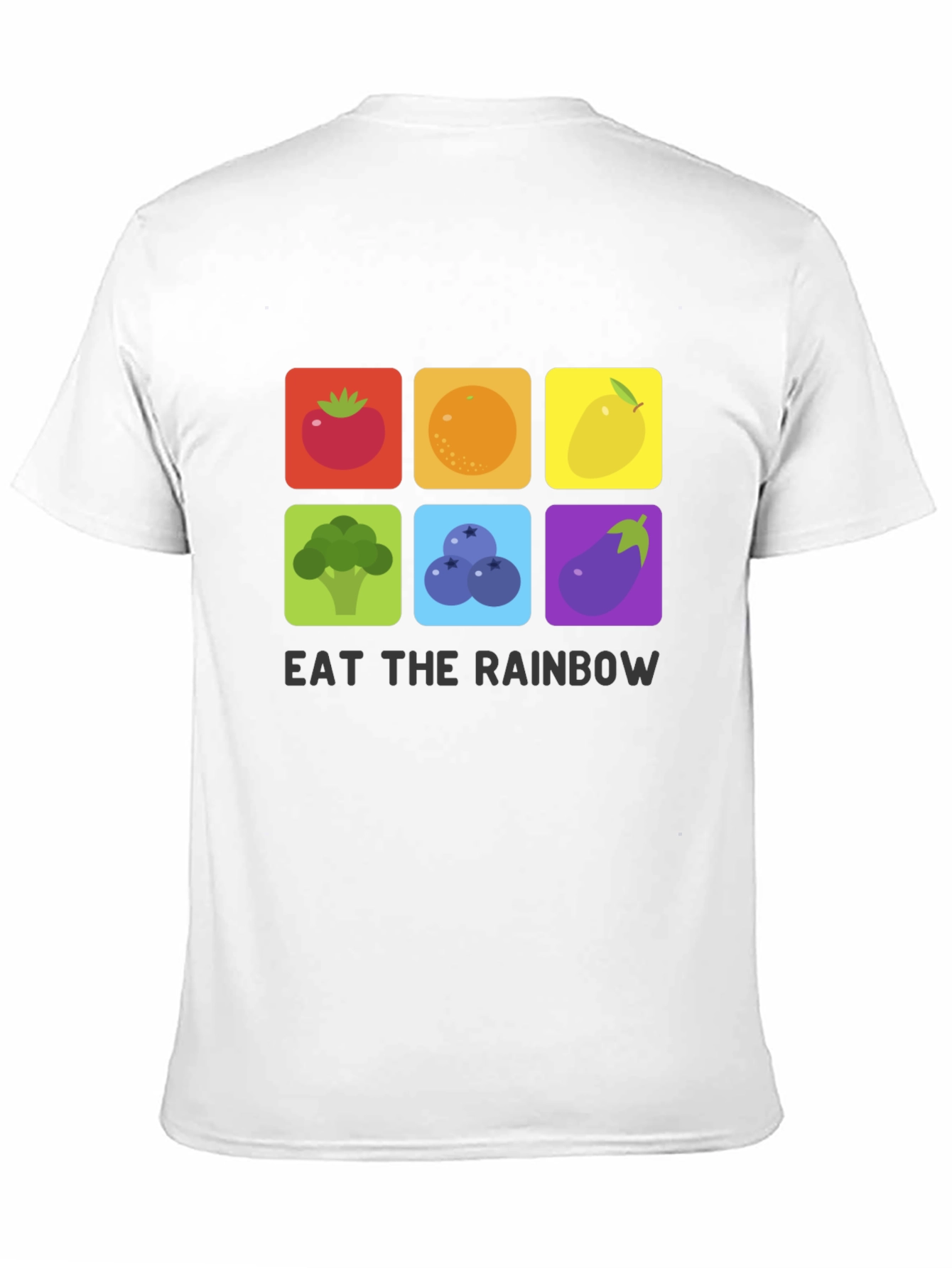 Eat The Rainbow T-Shirt Graphic Vegan Tee