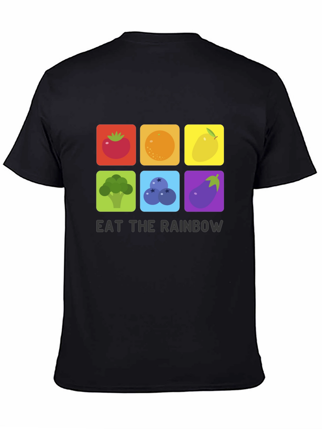 Eat The Rainbow T-Shirt Graphic Vegan Tee