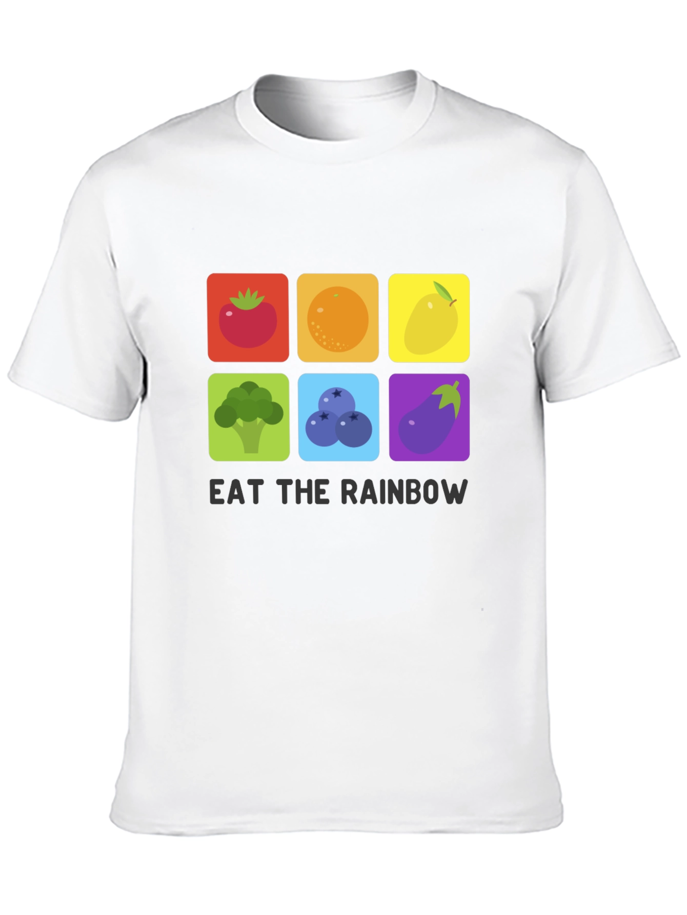 Eat The Rainbow T-Shirt Graphic Vegan Tee