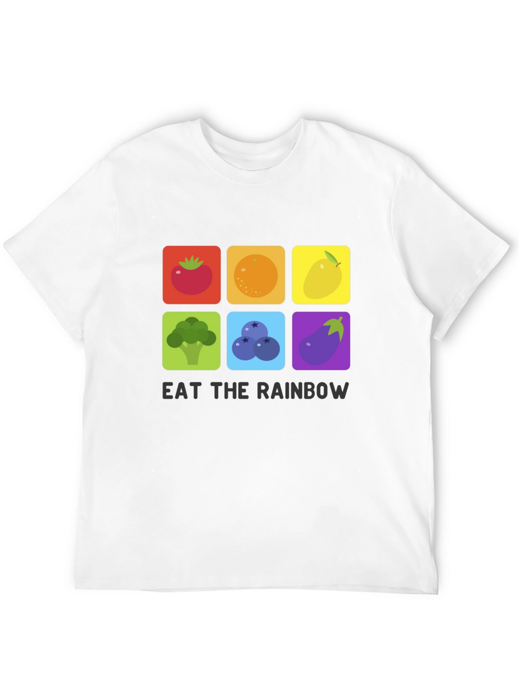 Eat The Rainbow T-Shirt Graphic Vegan Tee