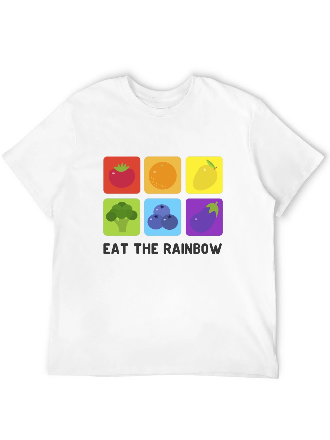Eat The Rainbow T-Shirt Graphic Vegan Tee