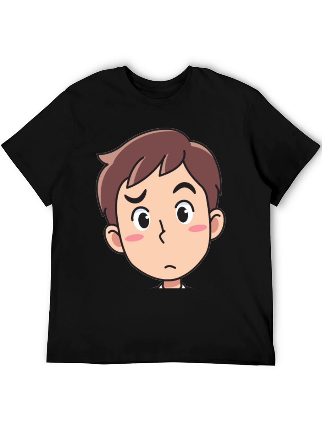 Cartoon Character Graphic Black T-Shirt
