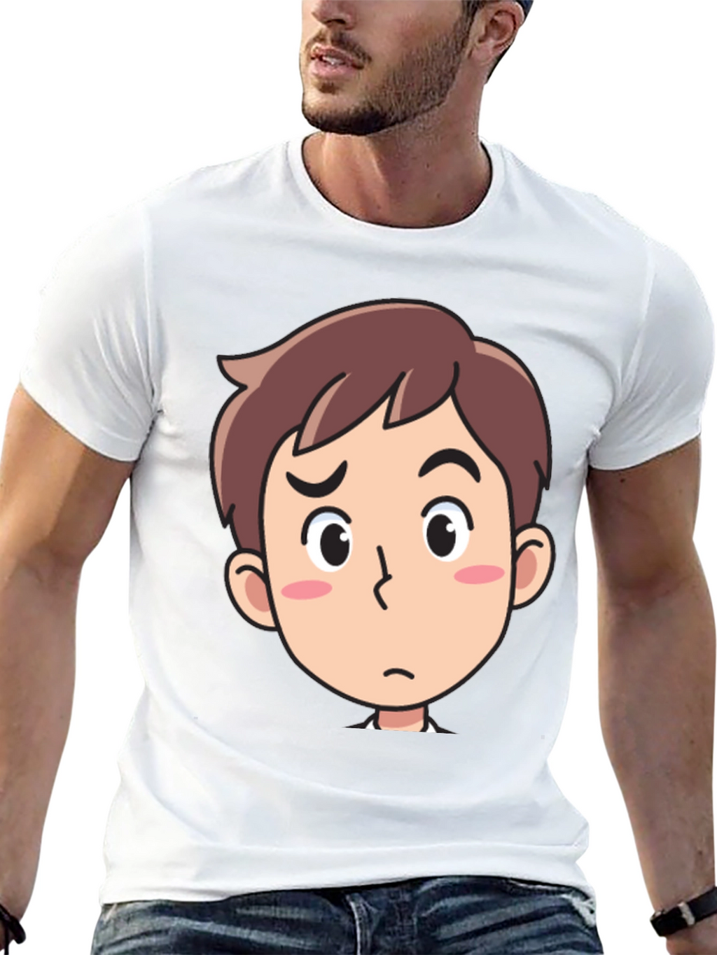 Cartoon Character Graphic Black T-Shirt