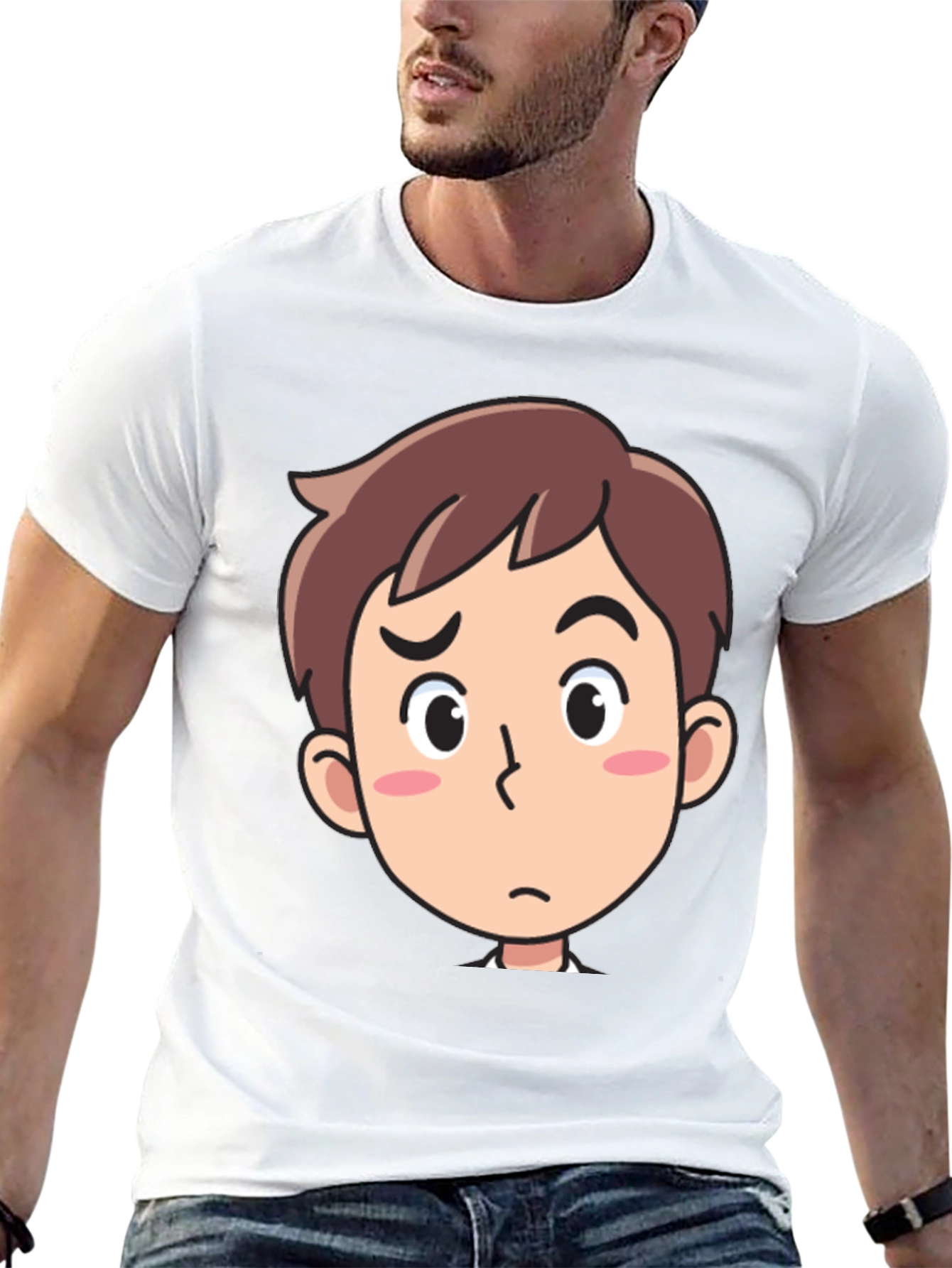 Cartoon Character Graphic Black T-Shirt
