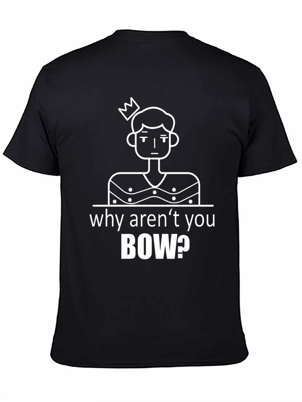 Why Arent You Bow T-Shirt - Black Graphic Tee