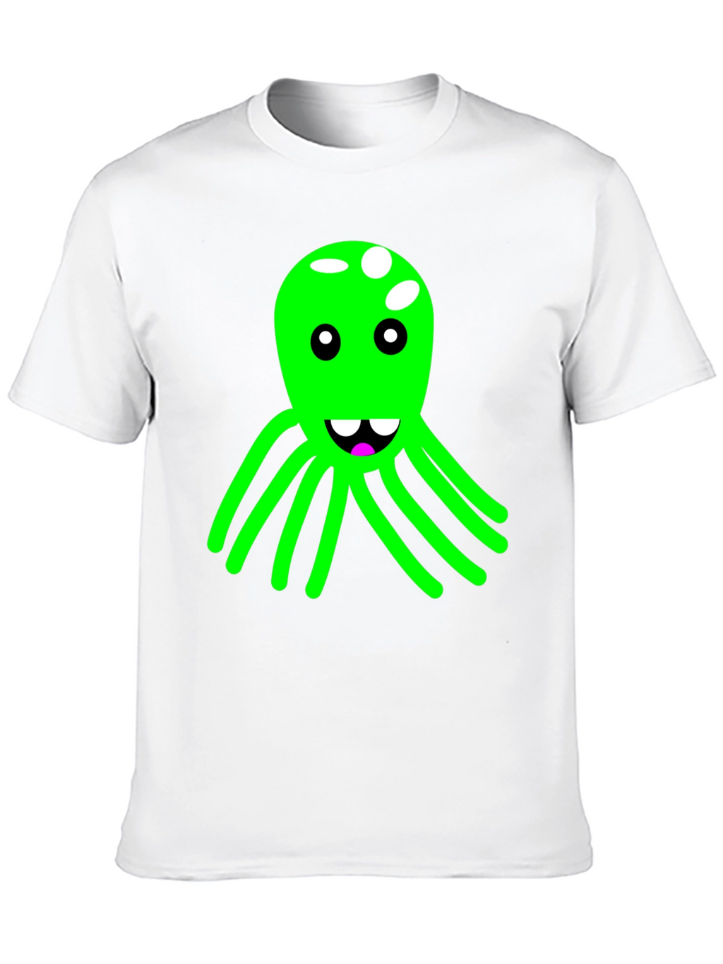 Funky Octopus Graphic Tee - Black Cotton Blend