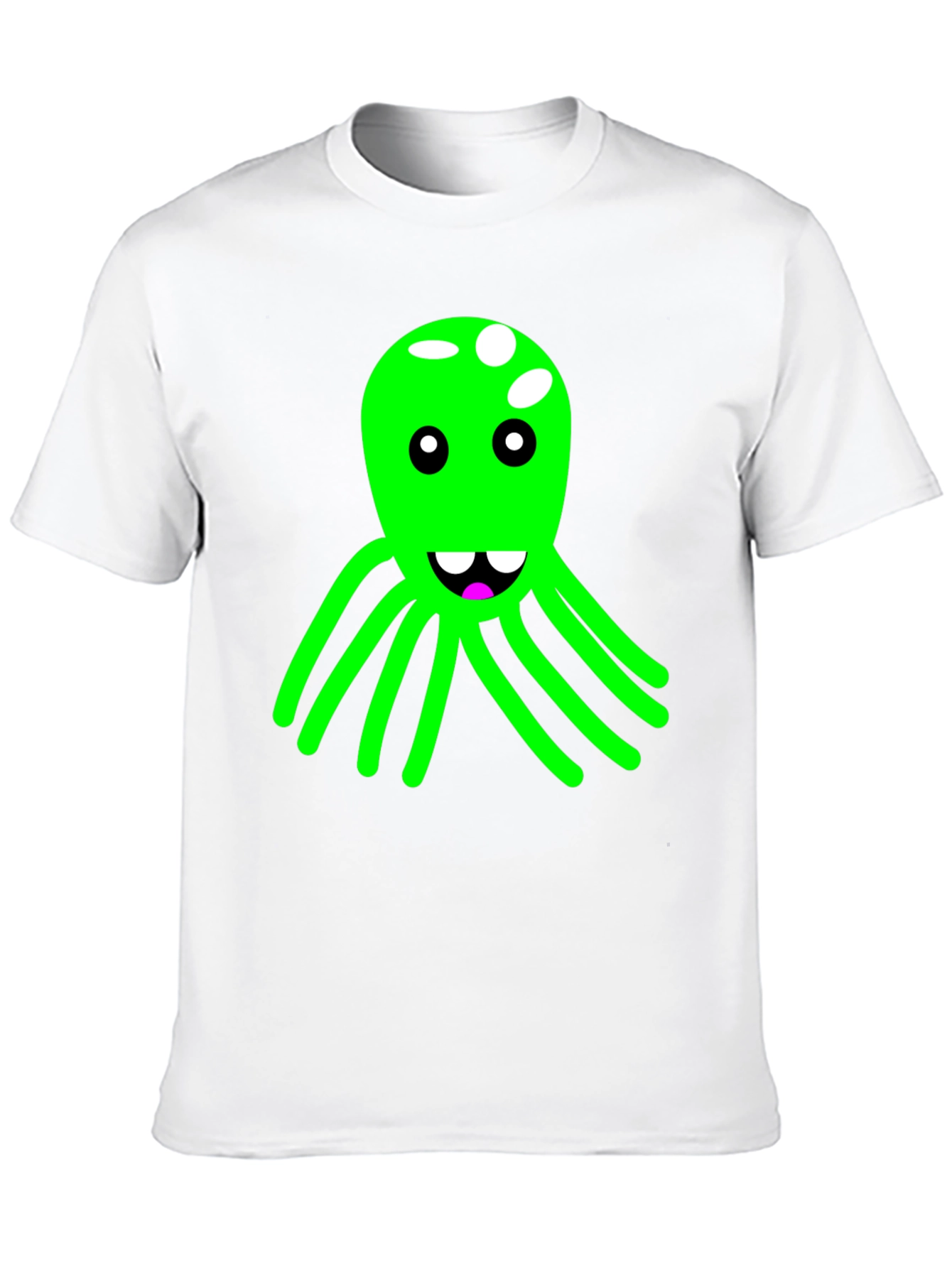 Funky Octopus Graphic Tee - Black Cotton Blend
