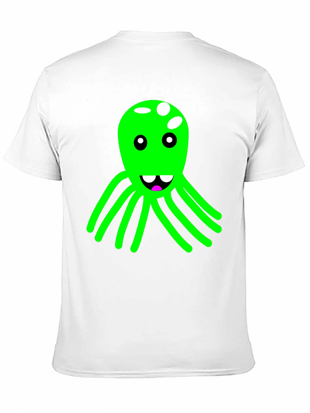 Funky Octopus Graphic Tee - Black Cotton Blend