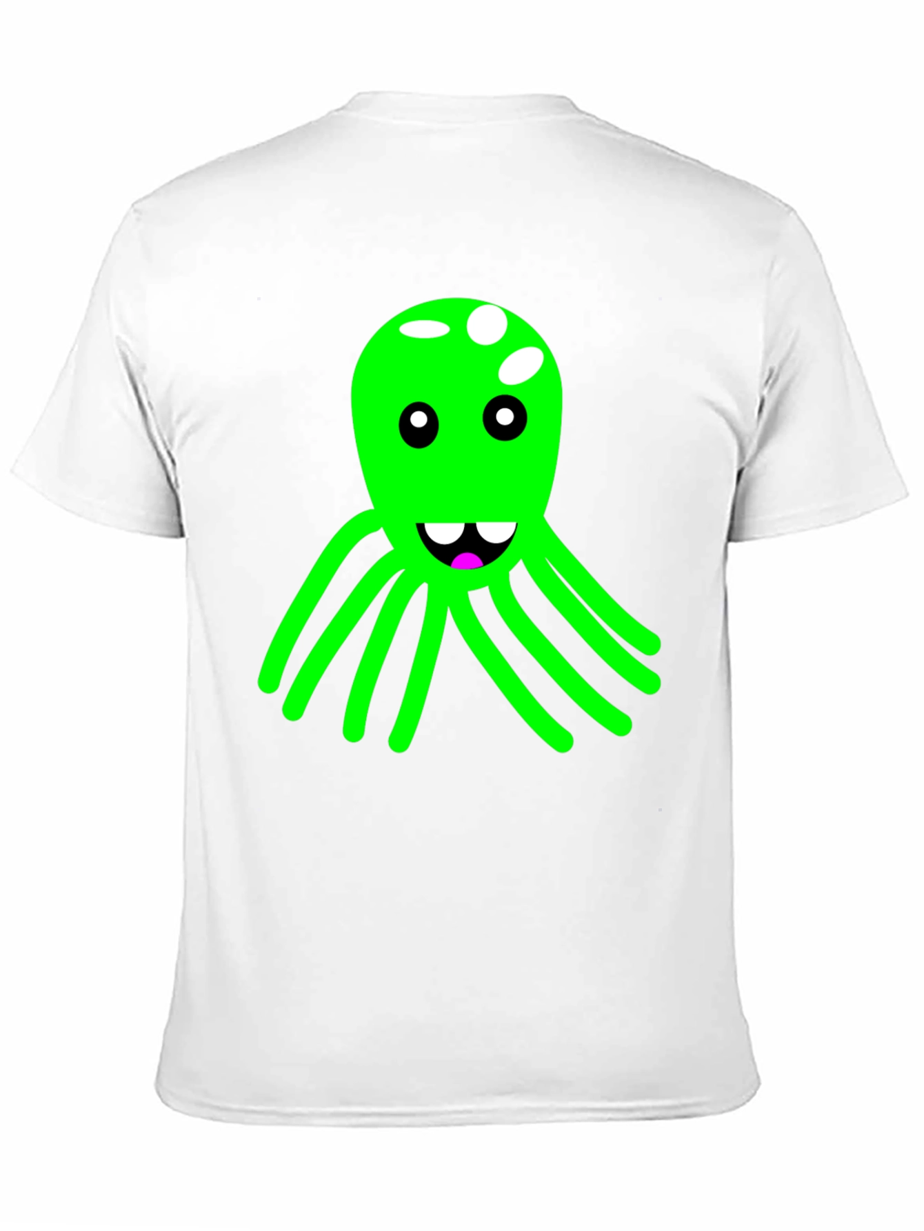 Funky Octopus Graphic Tee - Black Cotton Blend