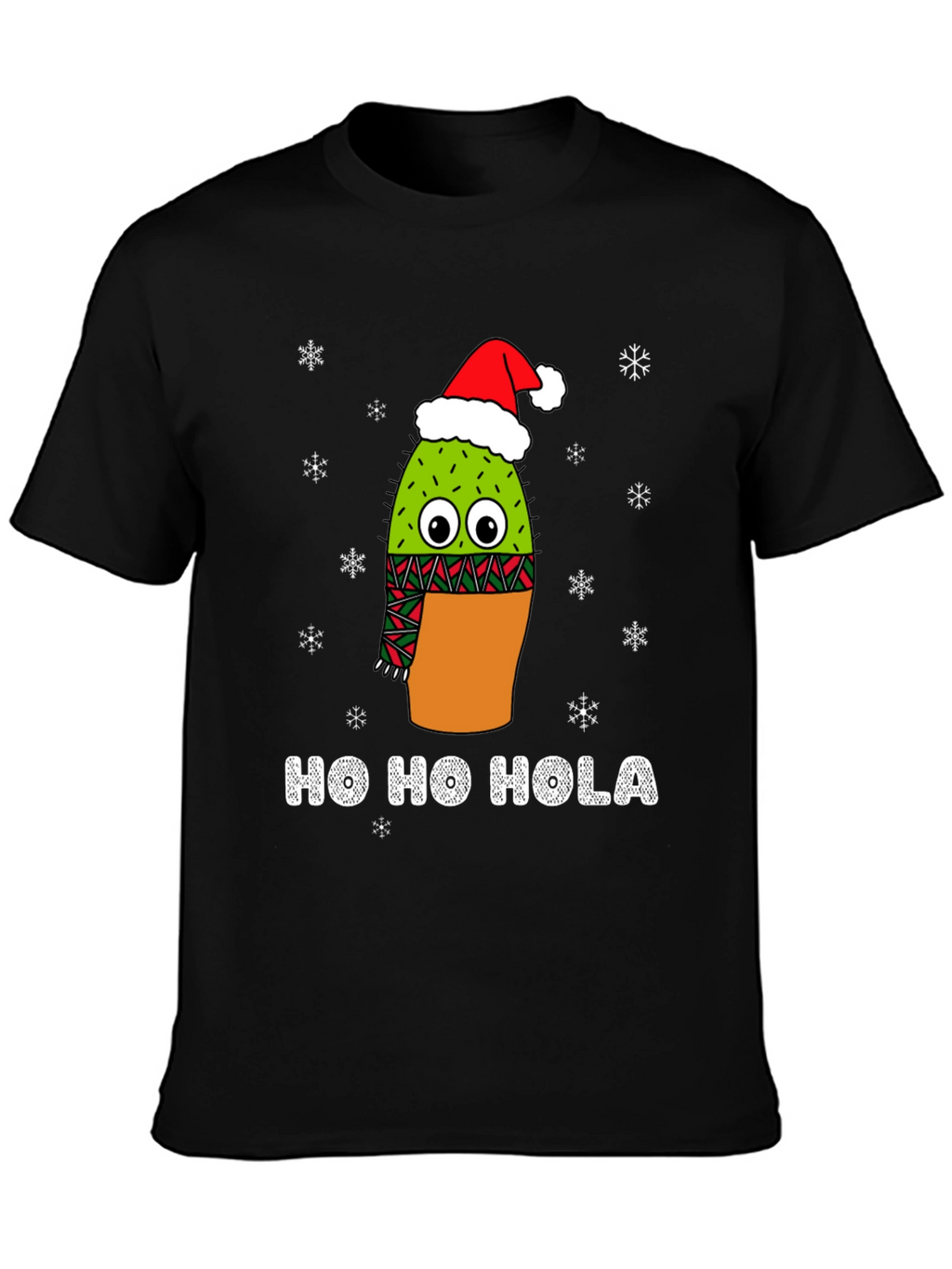 Ho Ho Hola Christmas Cactus T-Shirt