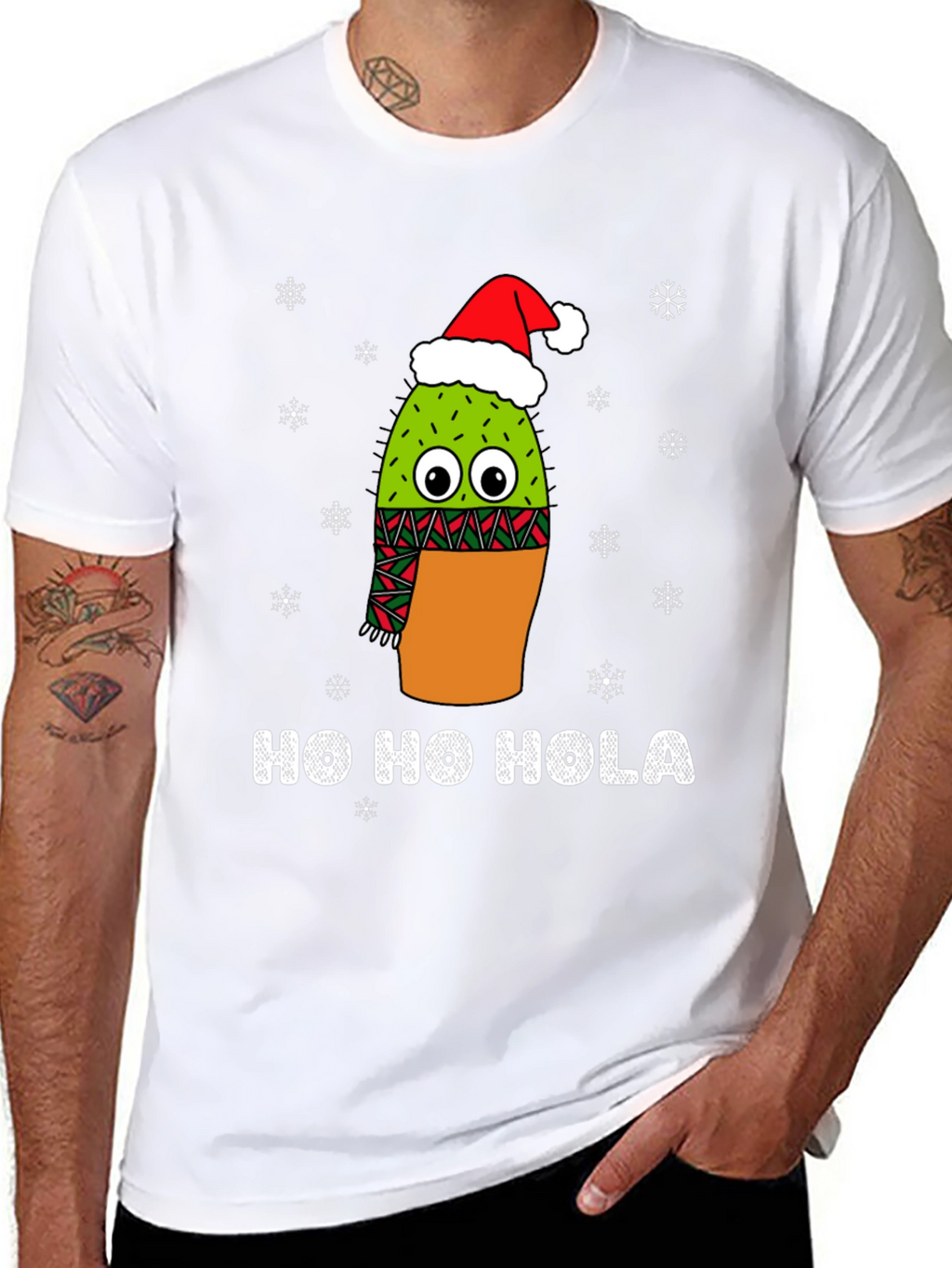 Ho Ho Hola Christmas Cactus T-Shirt