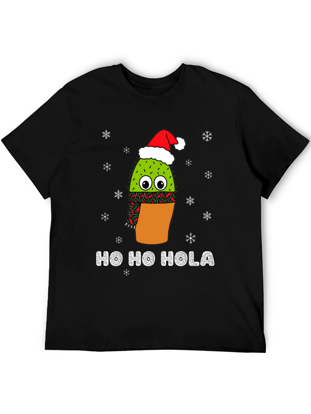 Ho Ho Hola Christmas Cactus T-Shirt