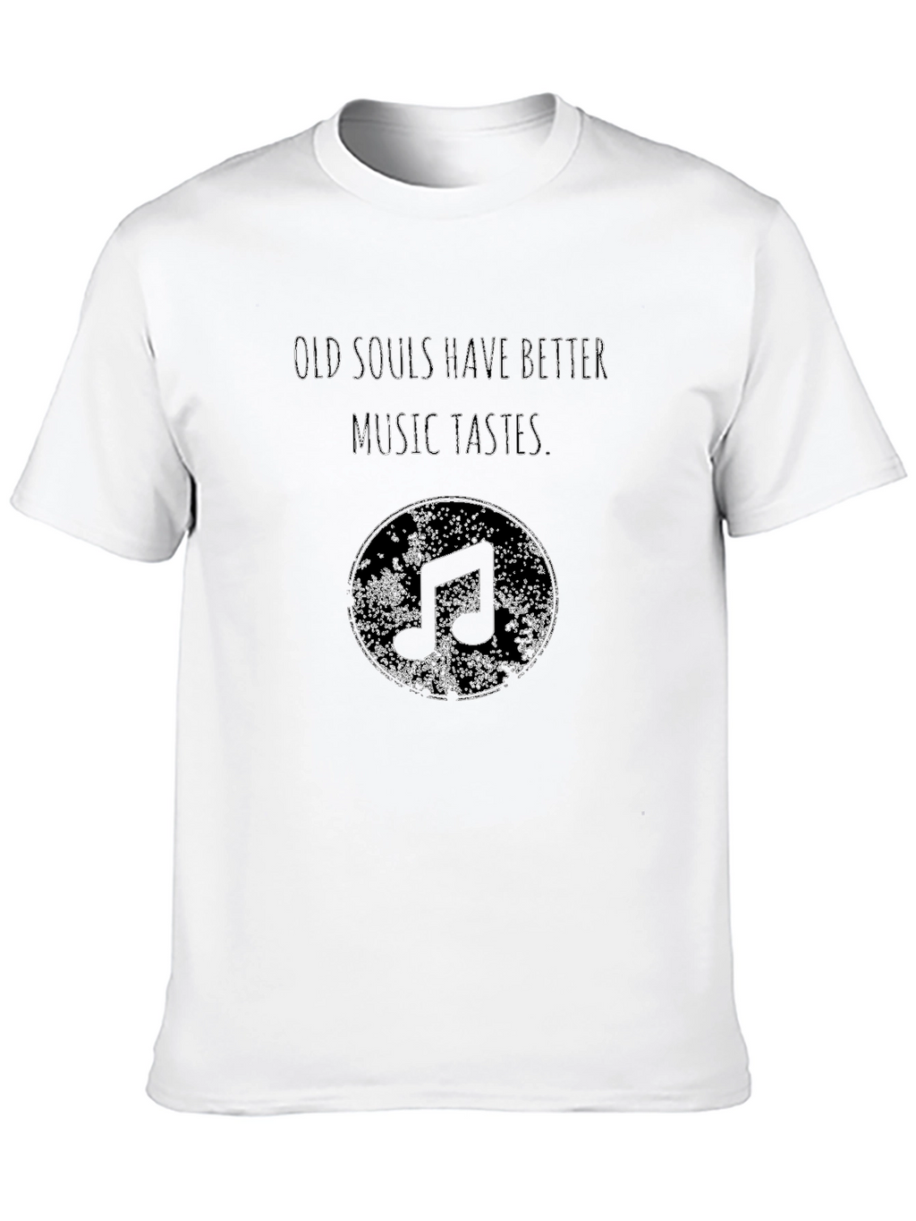 Old Souls Music Tastes Black Graphic Tee