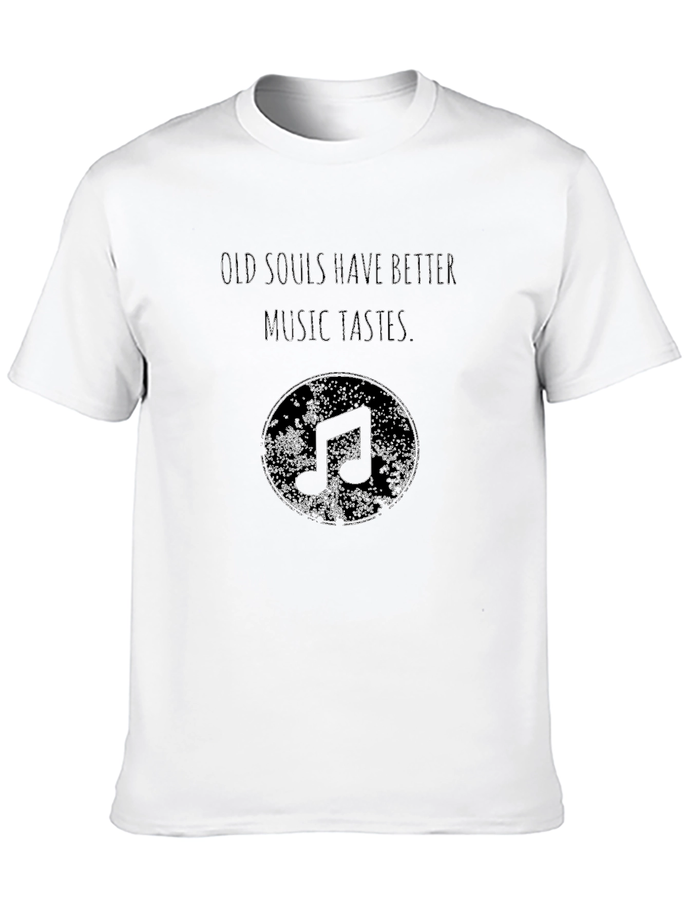 Old Souls Music Tastes Black Graphic Tee