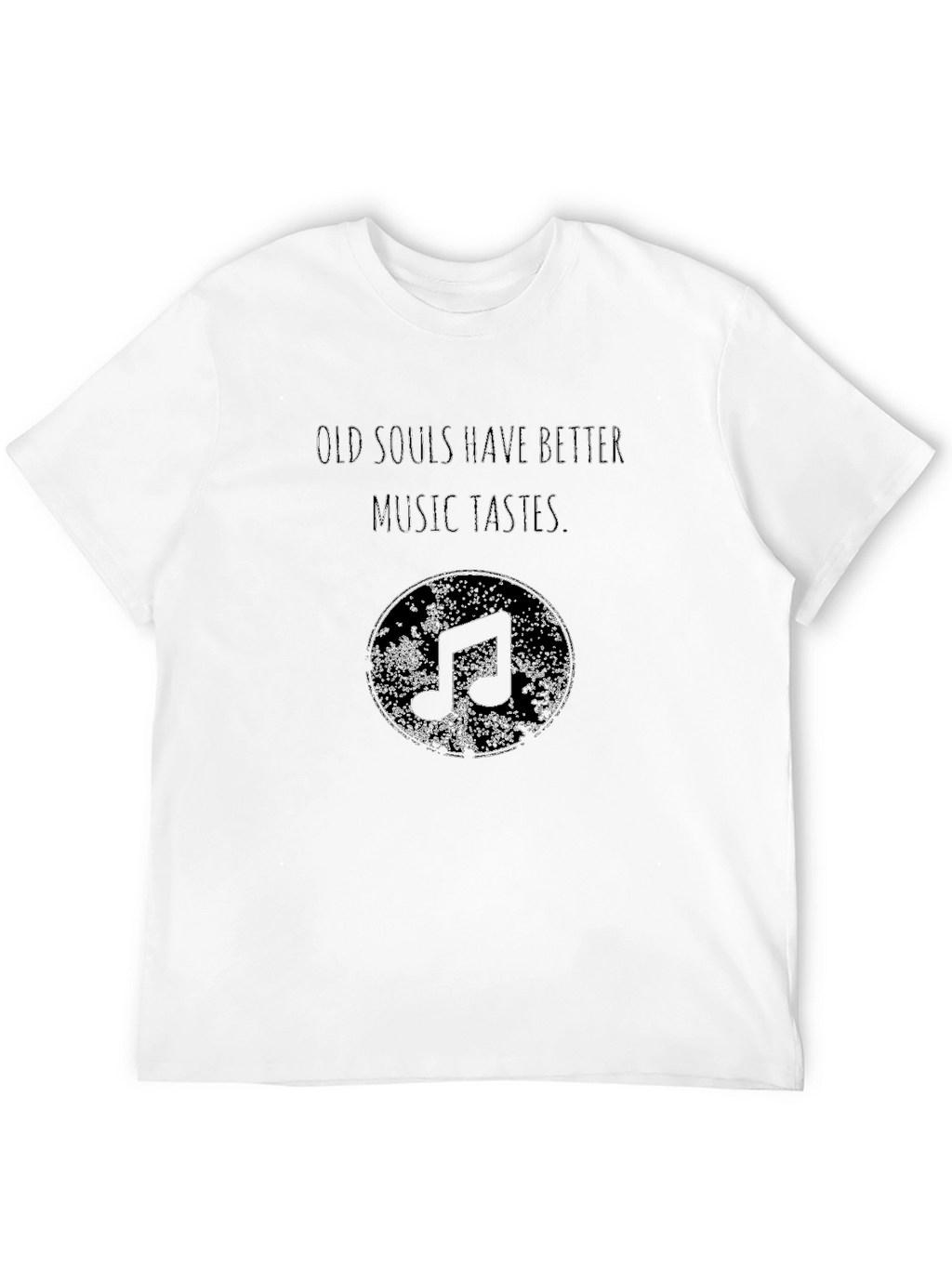 Old Souls Music Tastes Black Graphic Tee