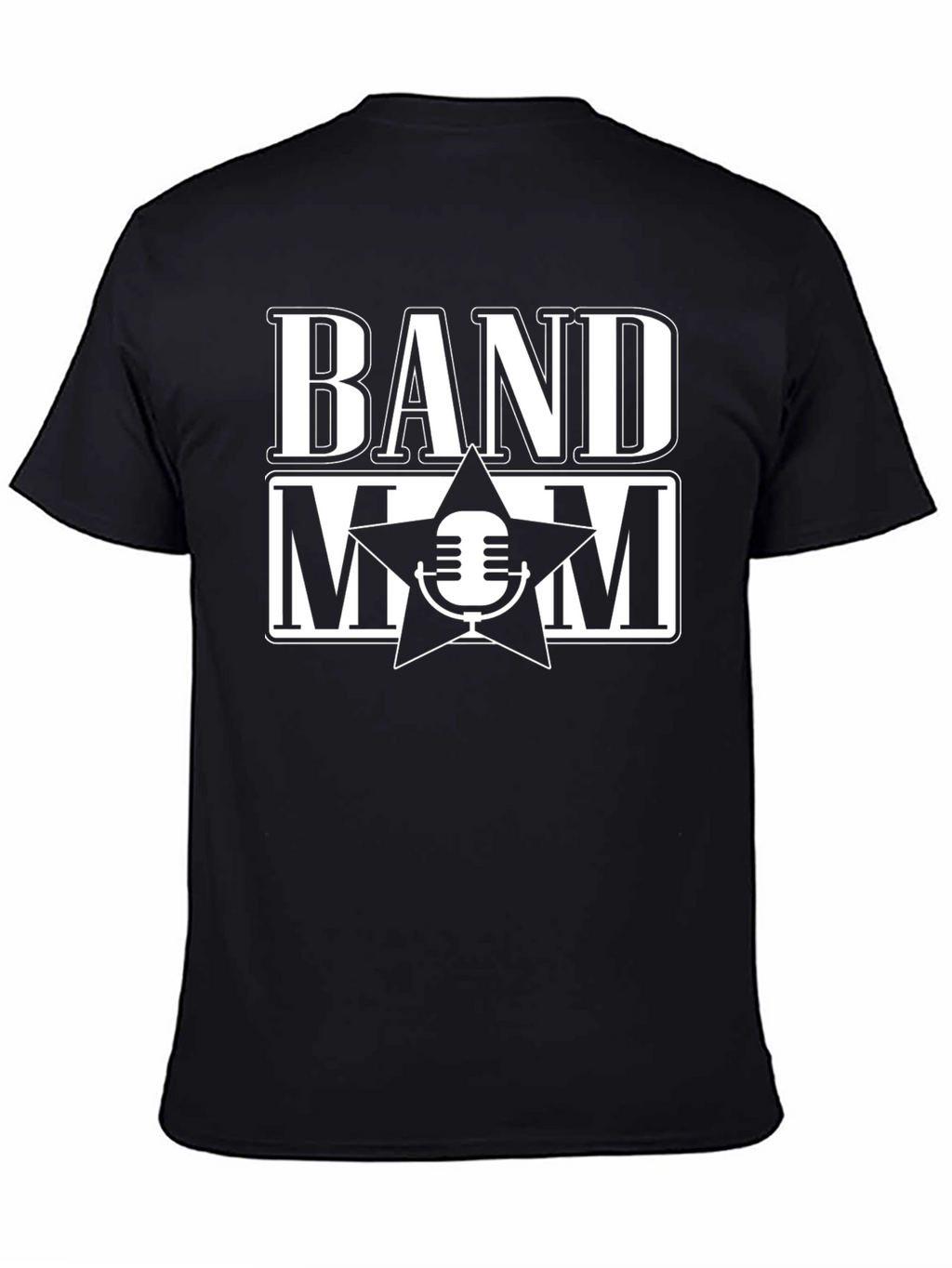 Band Mom T-Shirt - Star Microphone Design