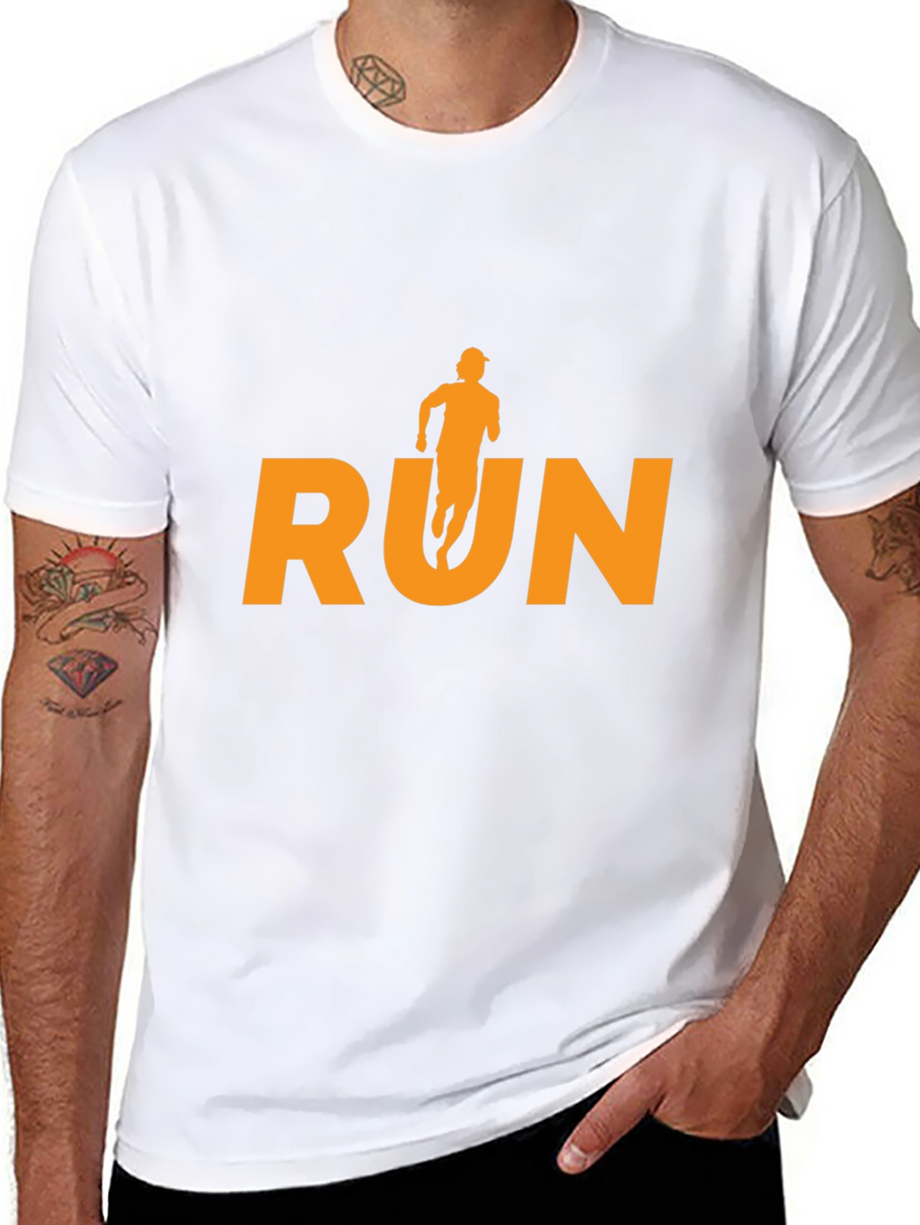 Run Graphic Tee - Stylish Athlete Shirt