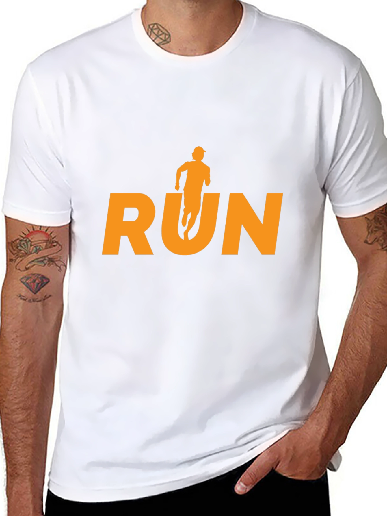 Run Graphic Tee - Stylish Athlete Shirt