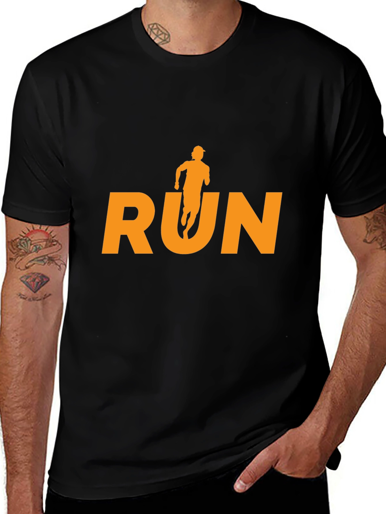 Run Graphic Tee - Stylish Athlete Shirt