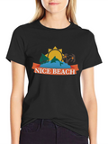 Nice Beach Graphic T-Shirt - Summer Vacation Tee