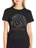 Bull Terrier Friendly Black T-Shirt