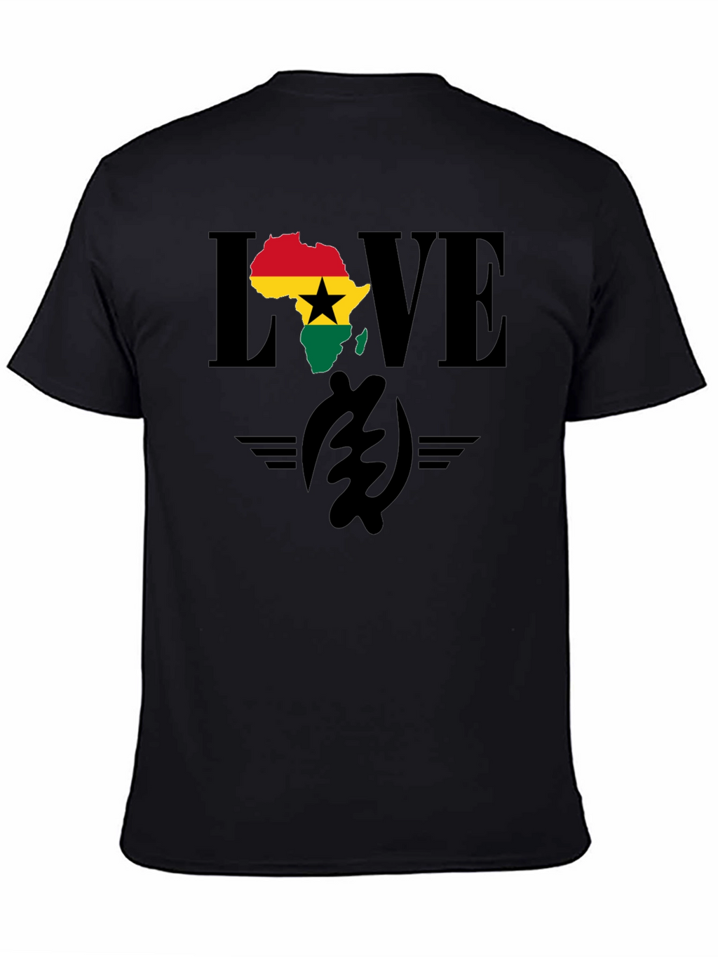 Ghana Love T-Shirt - Africa Map Pride Tee