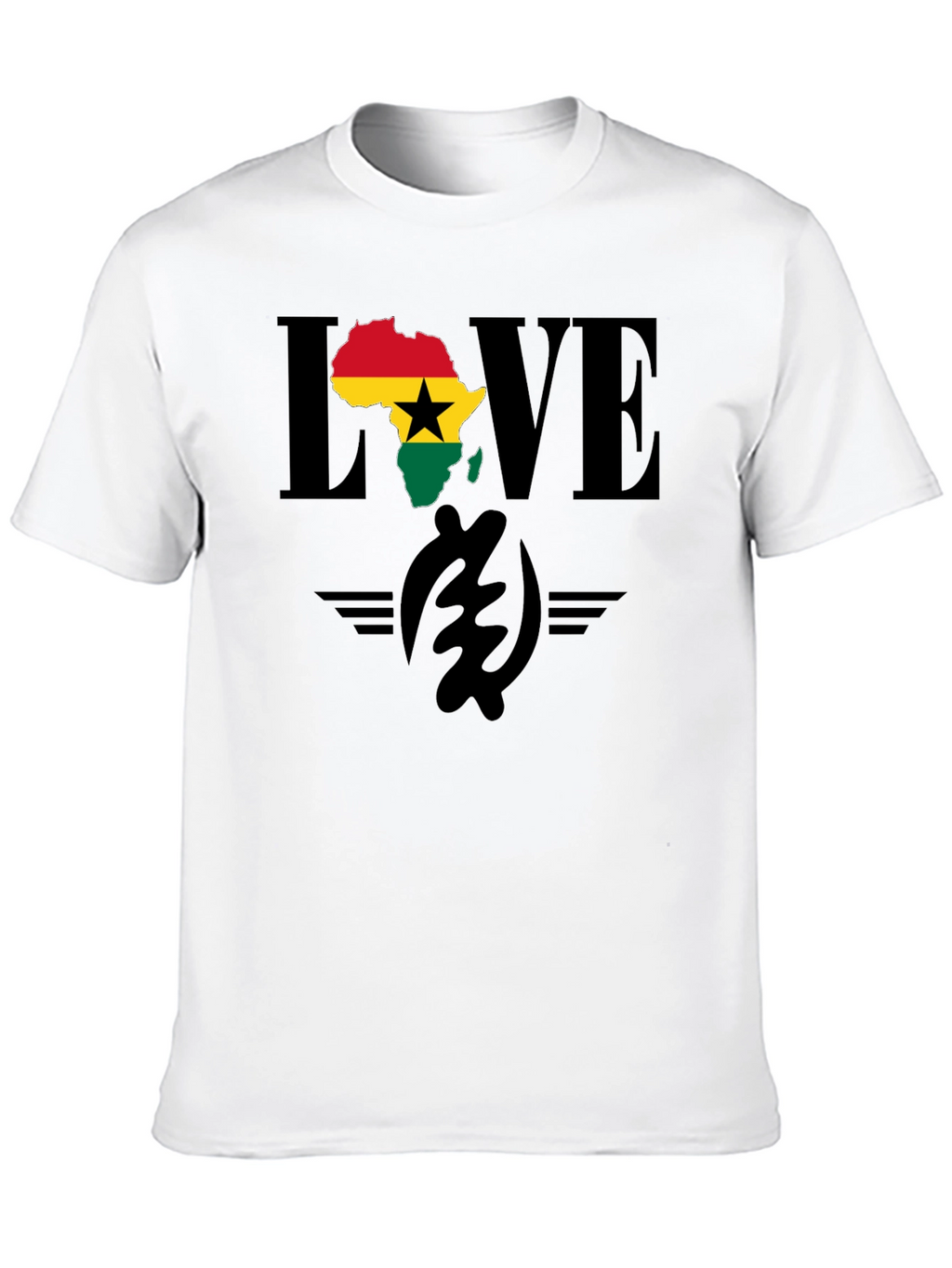 Ghana Love T-Shirt - Africa Map Pride Tee