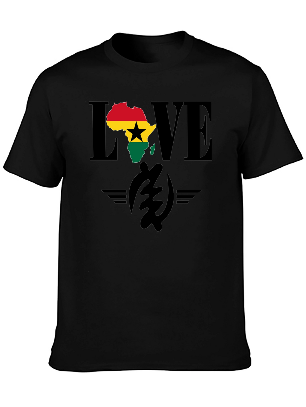 Ghana Love T-Shirt - Africa Map Pride Tee