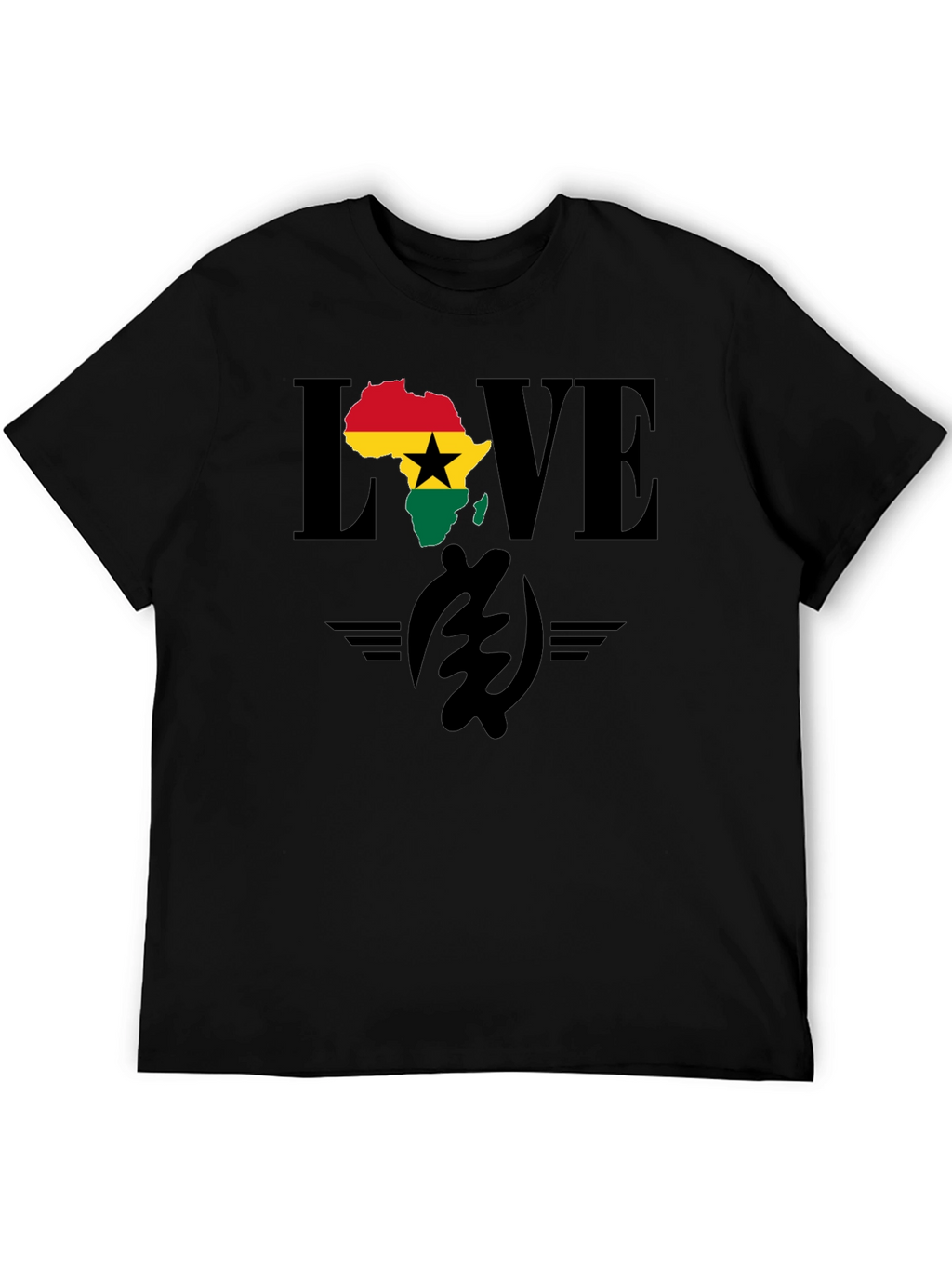Ghana Love T-Shirt - Africa Map Pride Tee