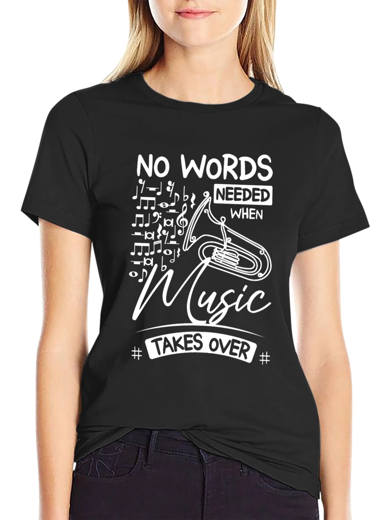 Music Lover T-Shirt - No Words Needed Musical Tee