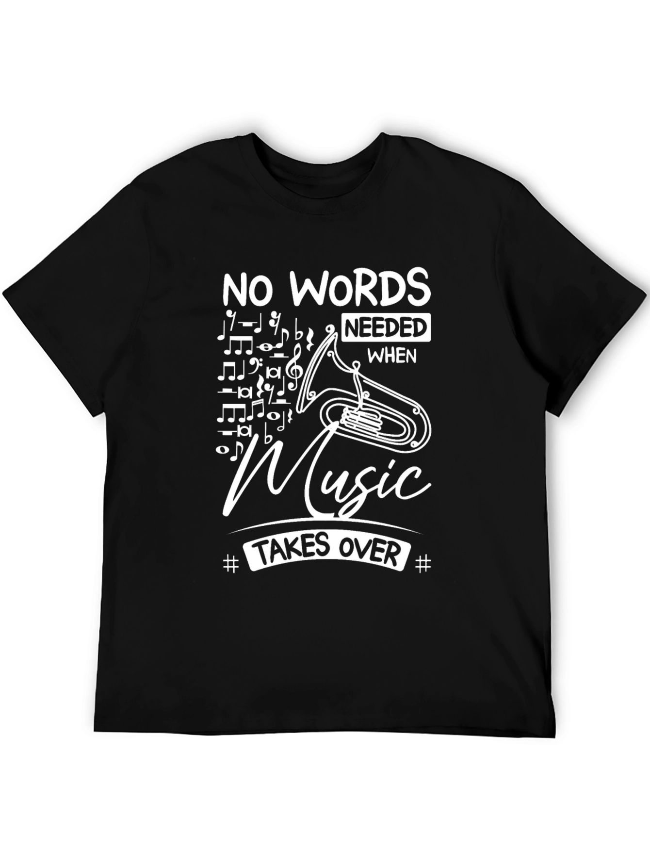Music Lover T-Shirt - No Words Needed Musical Tee