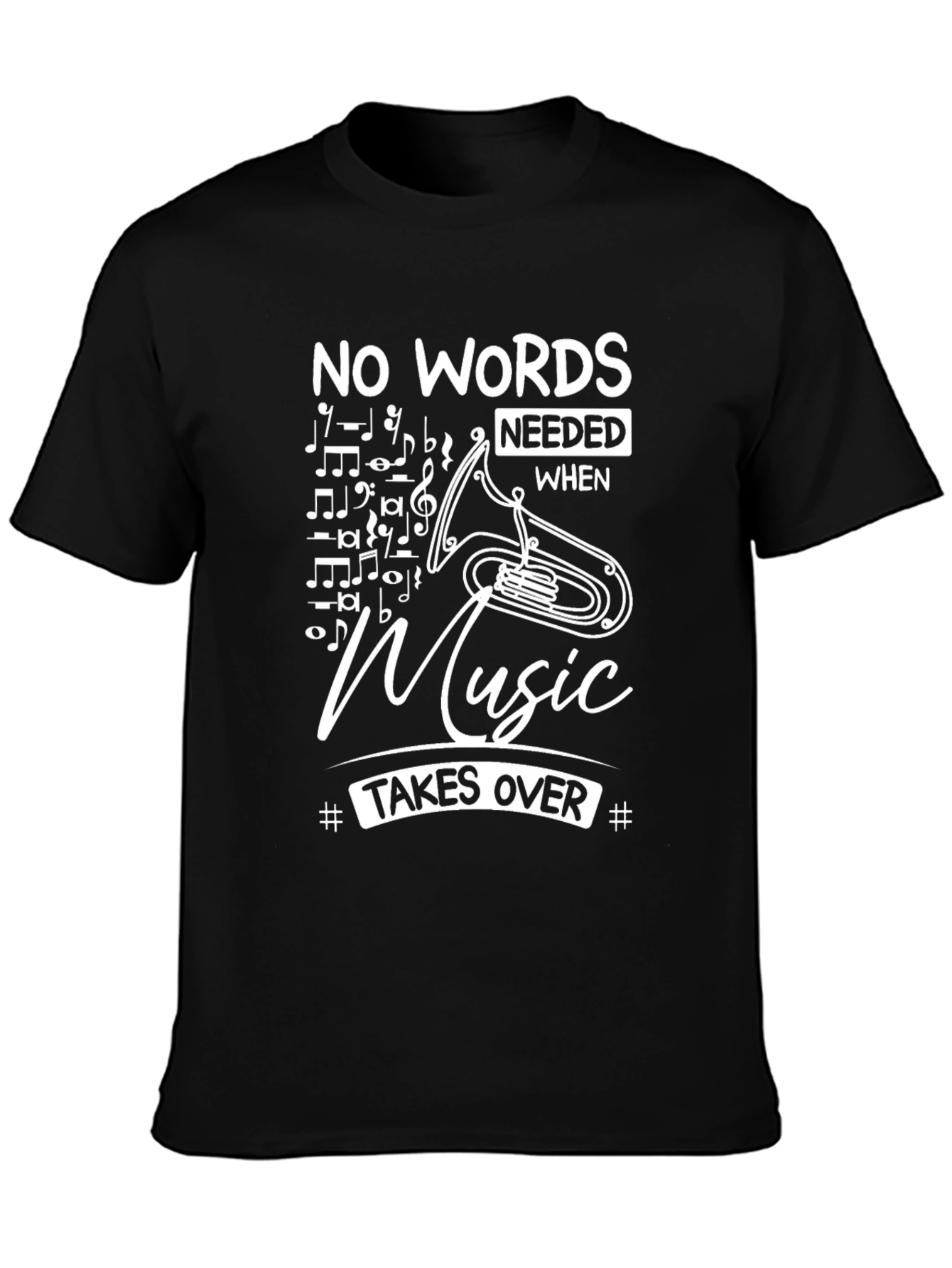 Music Lover T-Shirt - No Words Needed Musical Tee