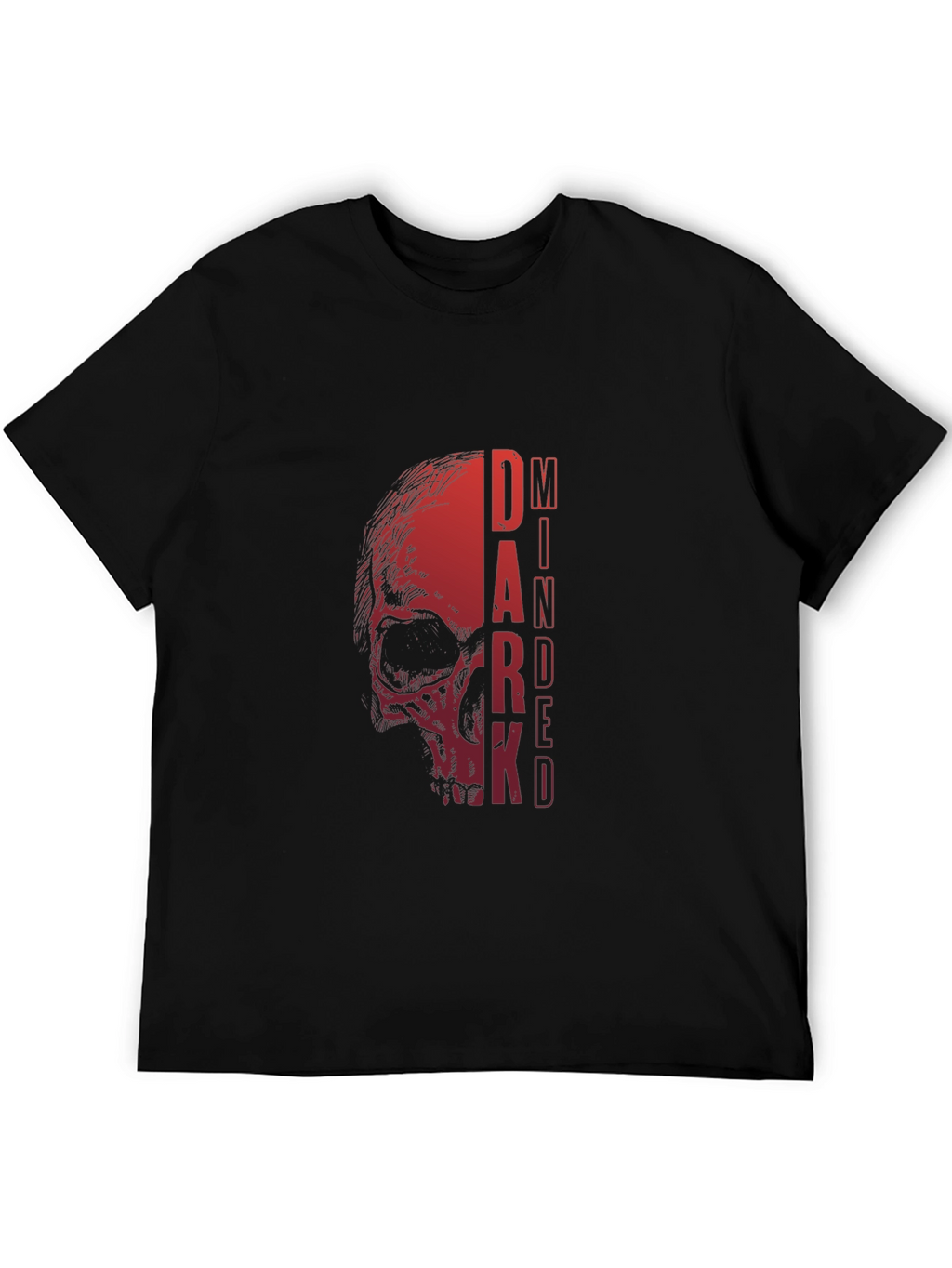 Dark Minded Skull Graphic T-Shirt