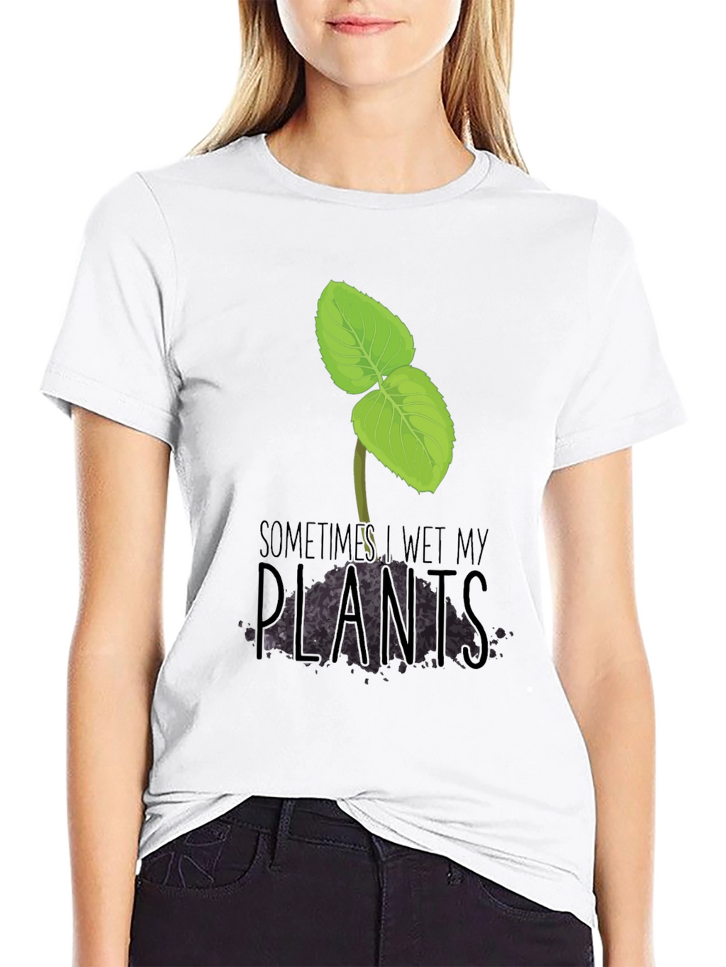 Funny Sometimes I Wet My Plants Graphic Tee