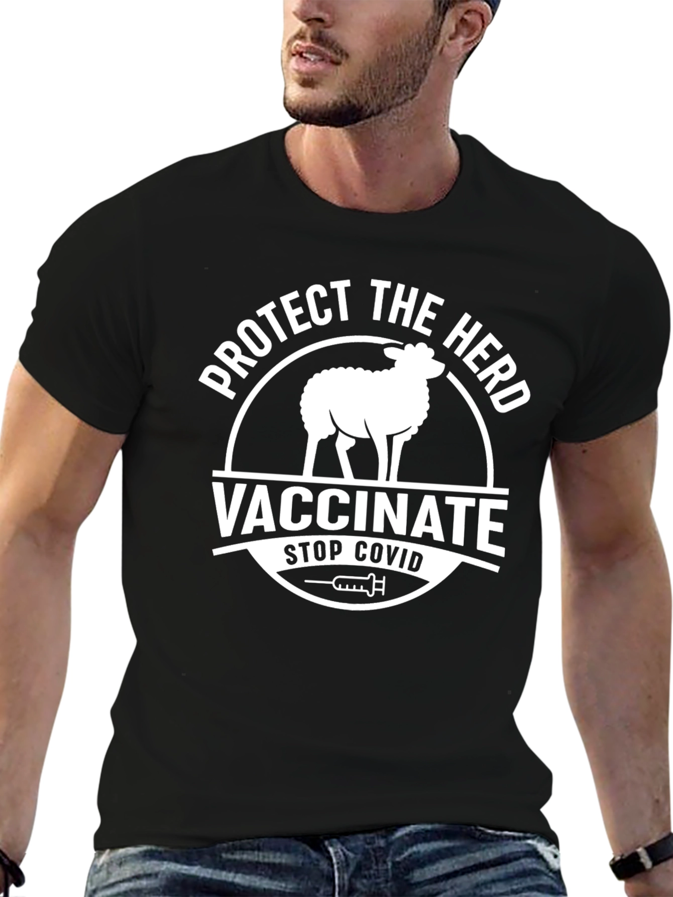 Protect the Herd Vaccinate Stop Covid T-Shirt
