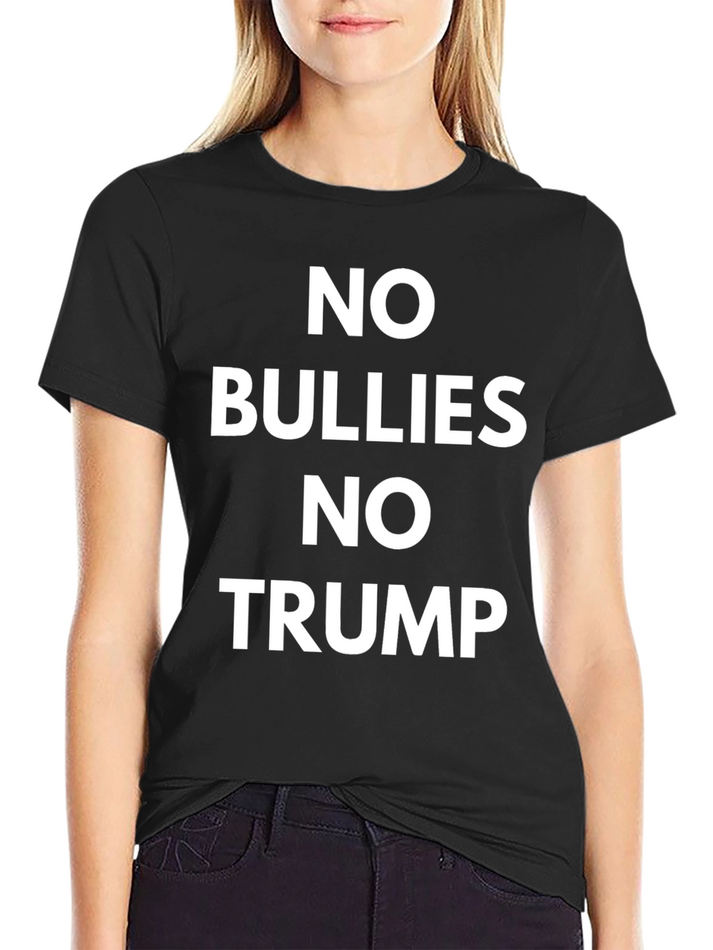 No Bullies No Trump Black T-Shirt
