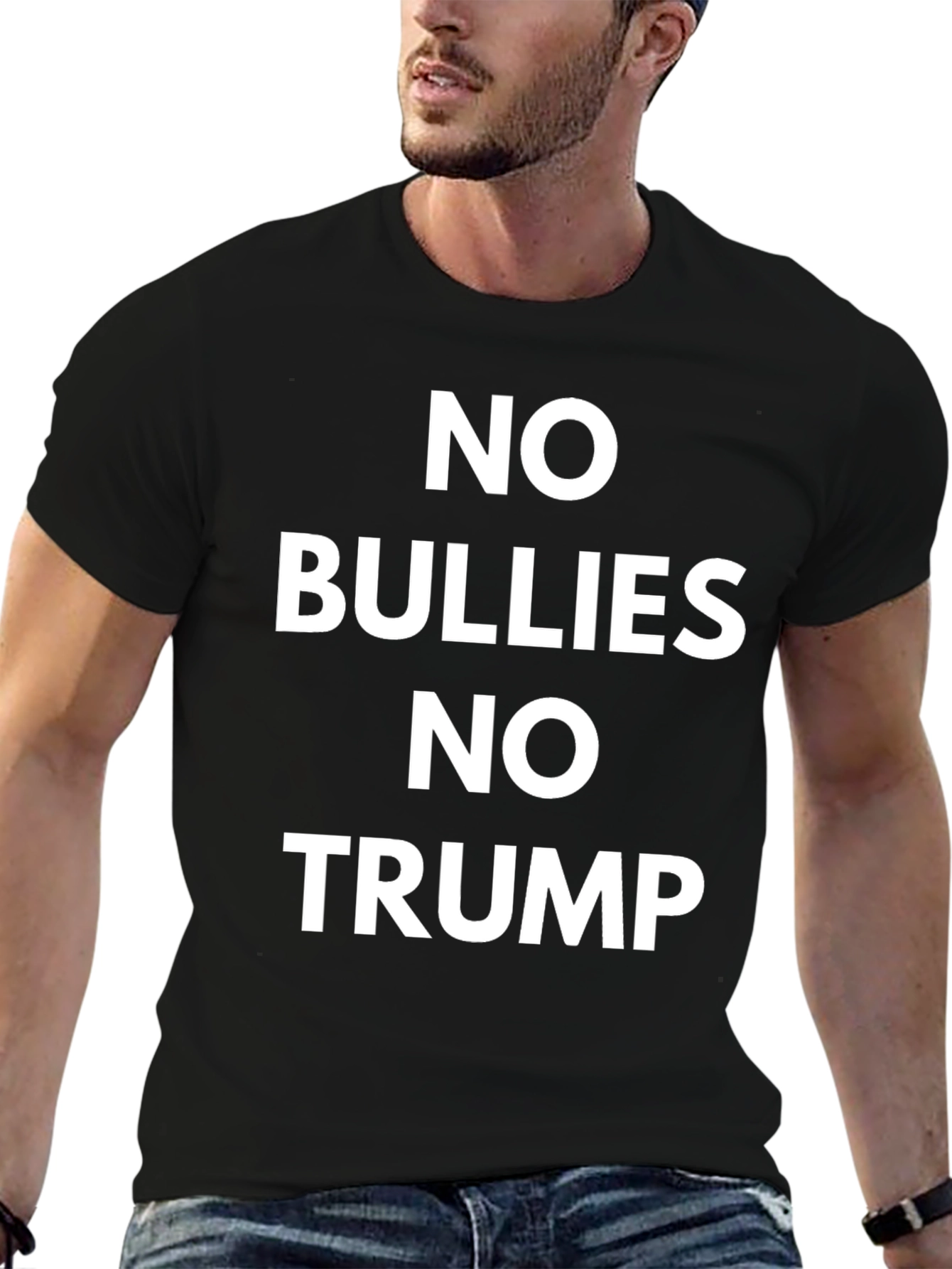 No Bullies No Trump Black T-Shirt