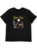 Quiet & Chill Moose Graphic Tee - Black