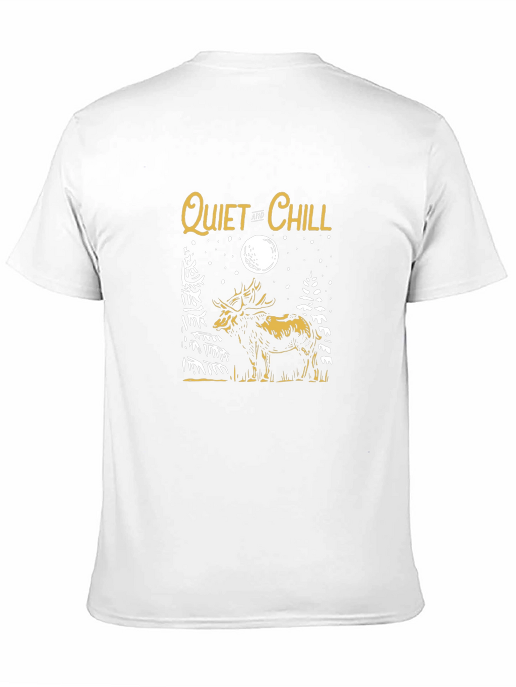 Quiet & Chill Moose Graphic Tee - Black