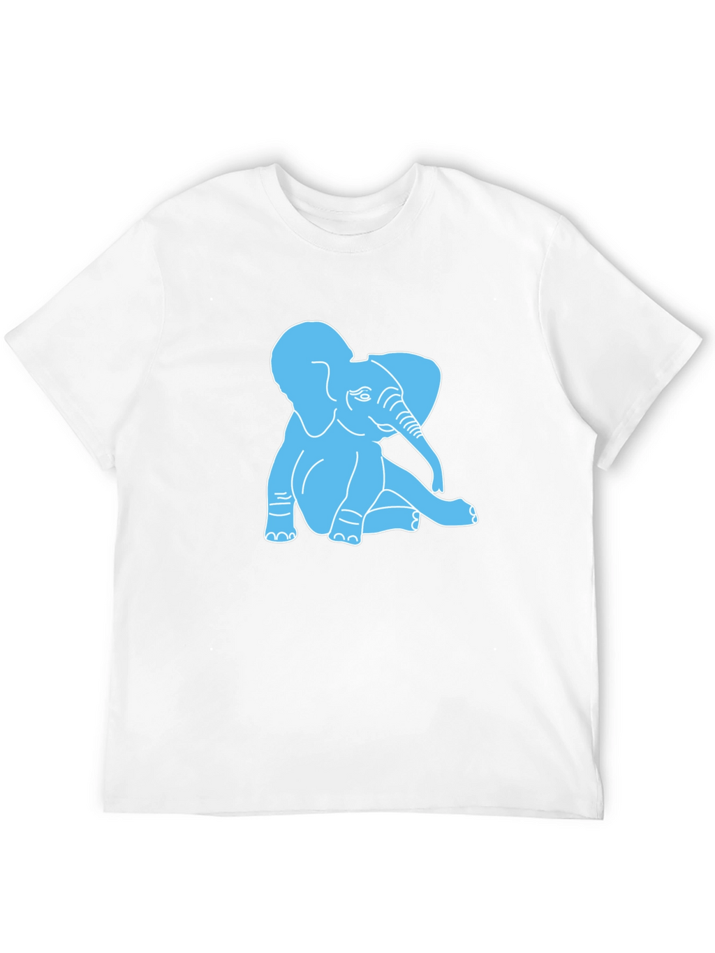 Cute Elephant Graphic T-Shirt - Casual Cotton Tee