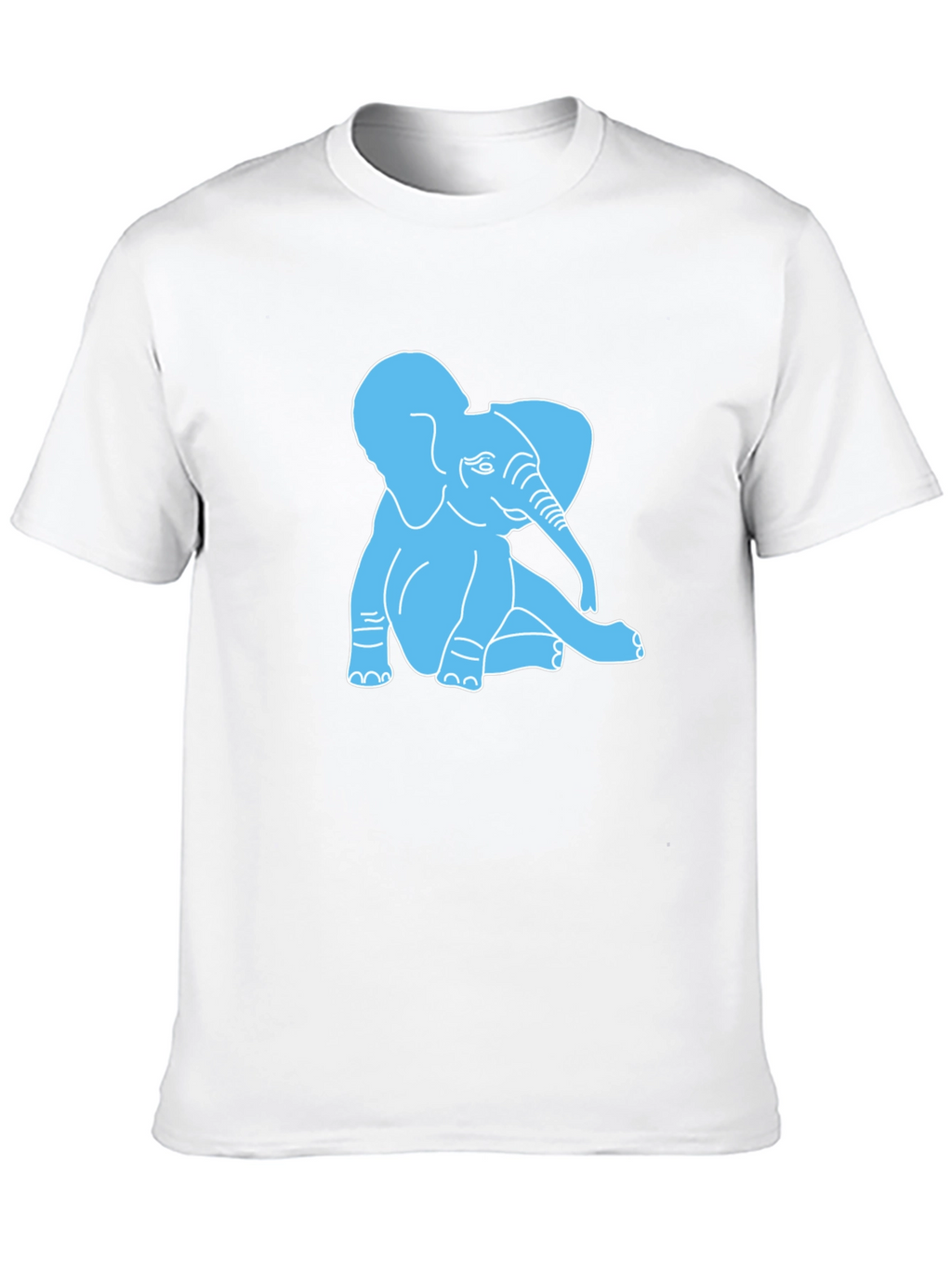 Cute Elephant Graphic T-Shirt - Casual Cotton Tee