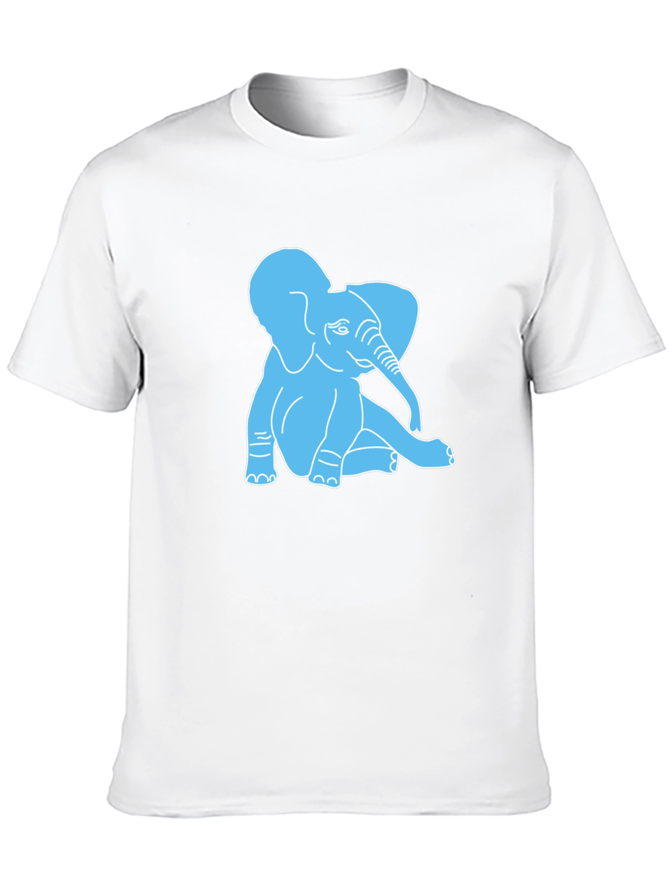 Cute Elephant Graphic T-Shirt - Casual Cotton Tee