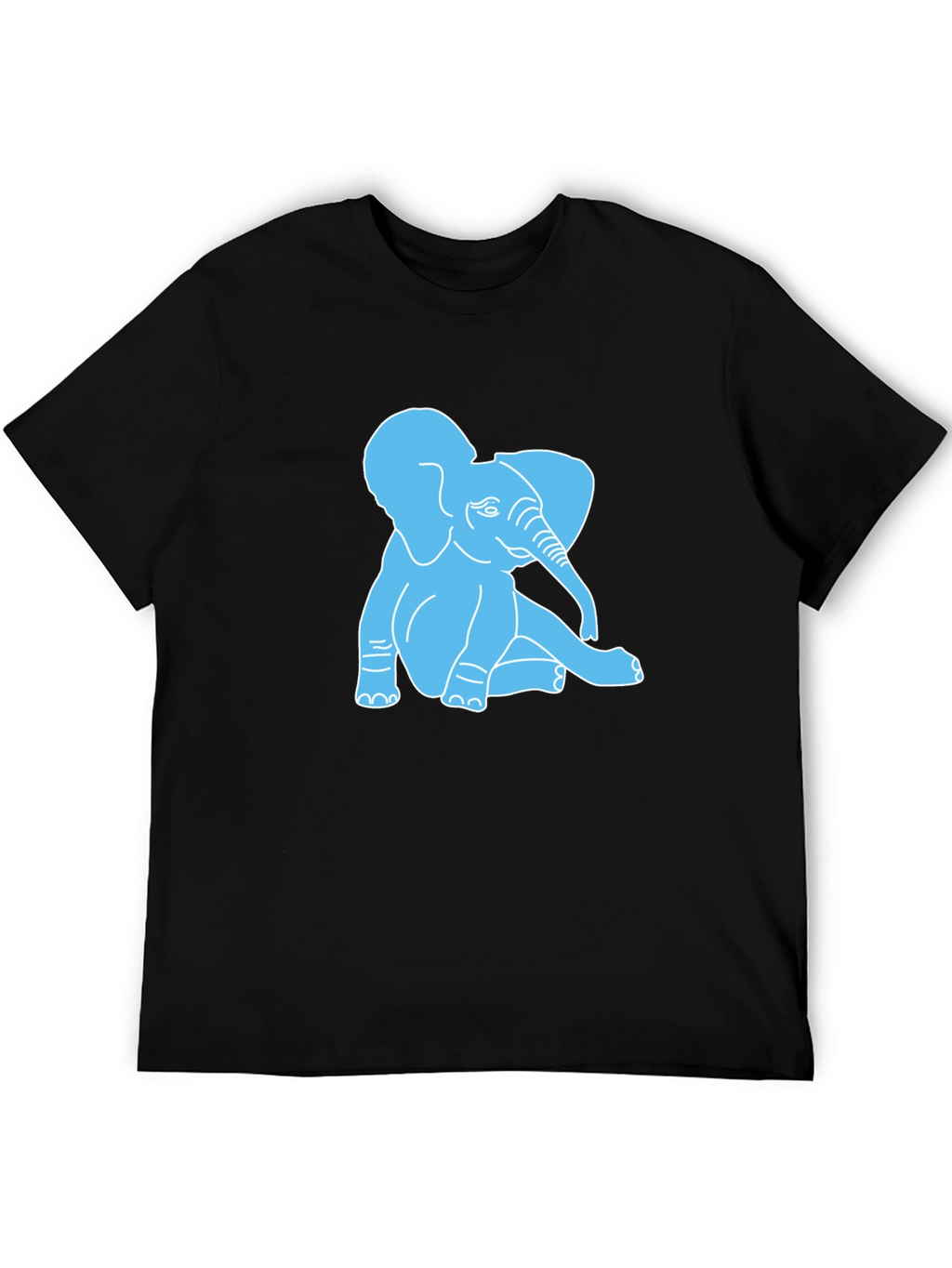 Cute Elephant Graphic T-Shirt - Casual Cotton Tee