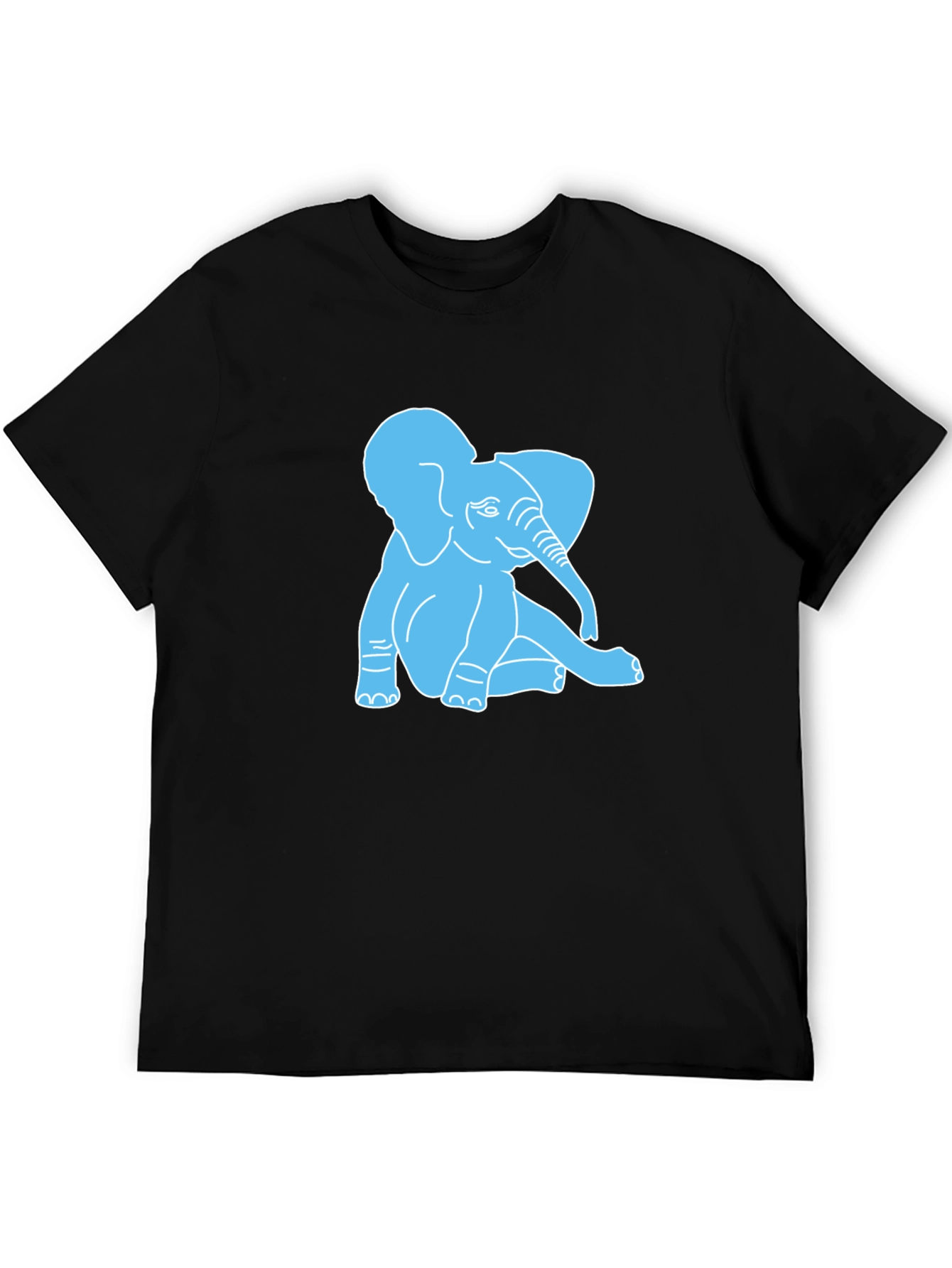 Cute Elephant Graphic T-Shirt - Casual Cotton Tee
