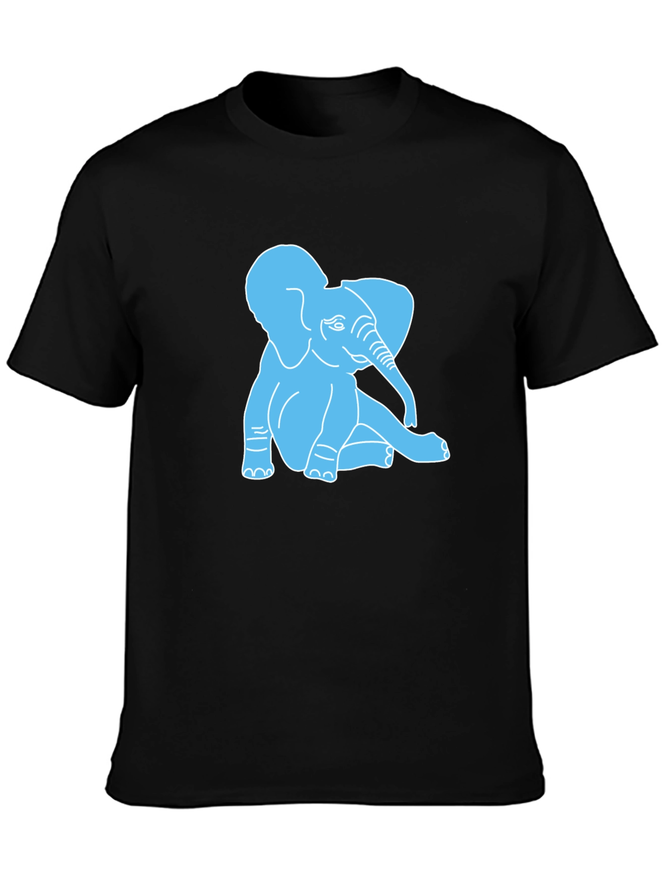 Cute Elephant Graphic T-Shirt - Casual Cotton Tee
