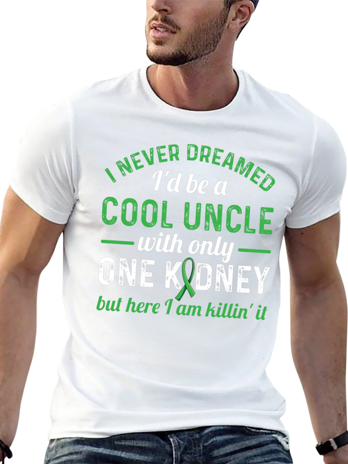 Cool Uncle One Kidney Awareness Graphic T-Shirt