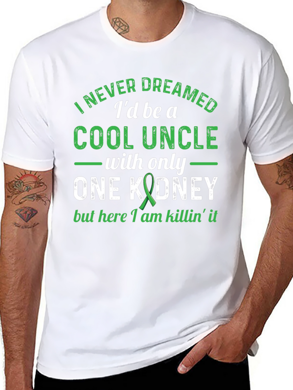 Cool Uncle One Kidney Awareness Graphic T-Shirt
