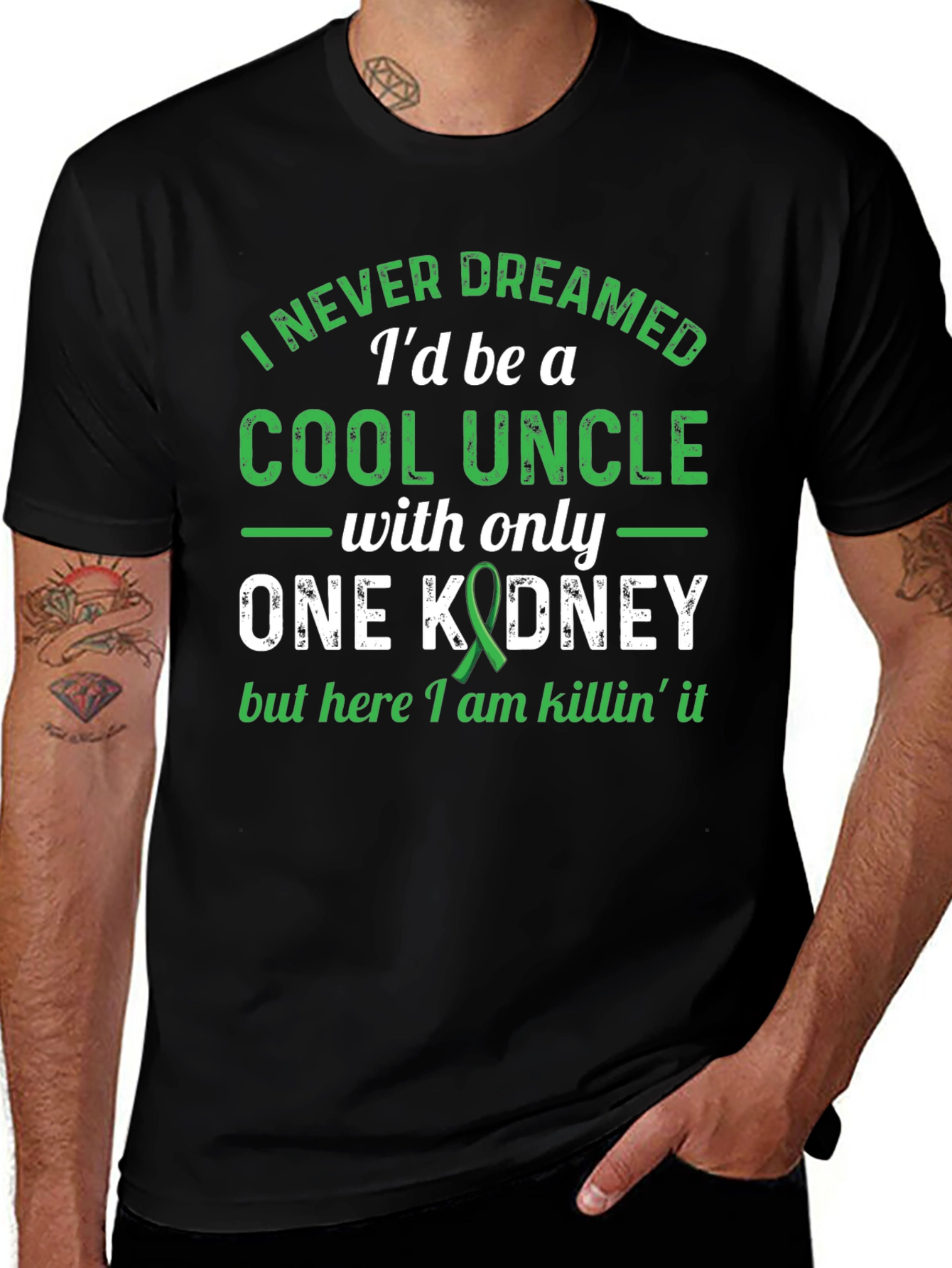 Cool Uncle One Kidney Awareness Graphic T-Shirt