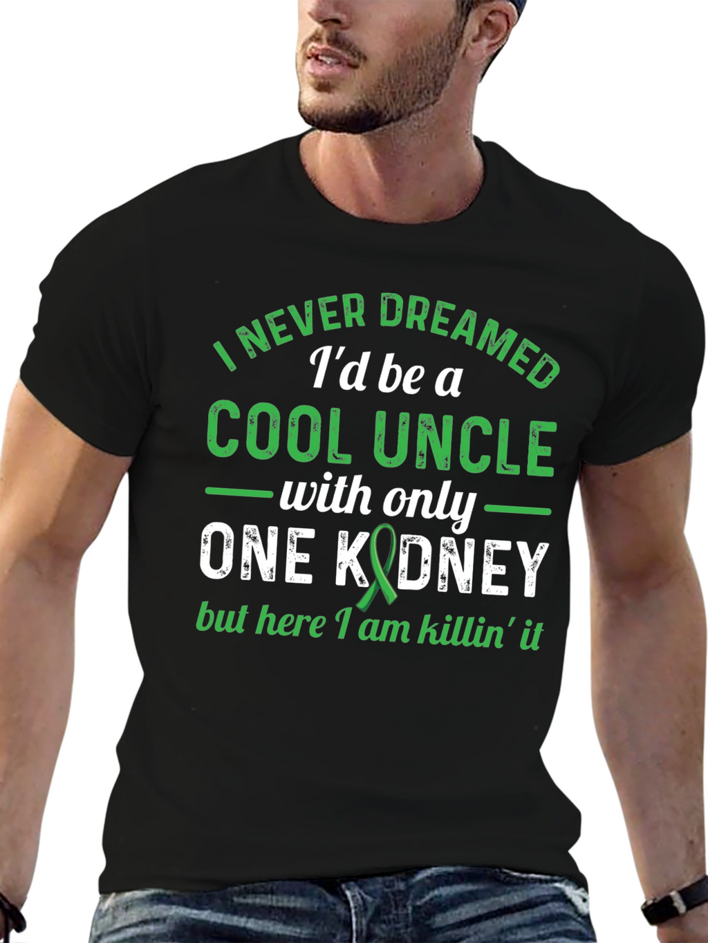 Cool Uncle One Kidney Awareness Graphic T-Shirt